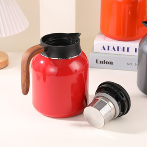 Vacuum Stainless Steel Teapot 316 With Lid Heat Resistant For <b>Tea</b> Coffee Office Use - Product Image 2