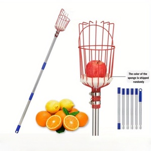 Cueilleur de fruits télescopique pour la cueillette des pommes et des poires, idéal pour la cueillette en hauteur - Product Image 1