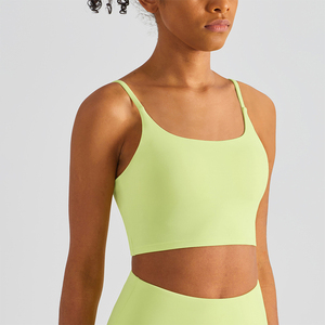 Haut Impact Longline Workout Yoga Soutien-Gorge Bretelles Sports Crop Tops Gym Workout Running - Product Image 2