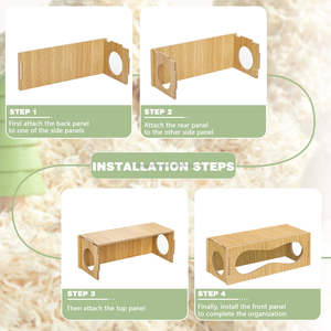 Büyük gine domuz Chinchilla cüce Hamster habitatları <span class=keywords><strong>Diy</strong></span> küçük hayvanlar için kafesleri ahşap Hamster evi yapma - Product Image 6