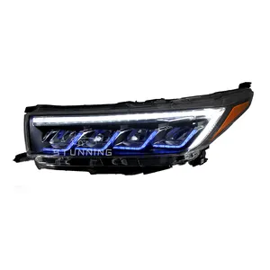 Upgrade 4 beam dynamic full LED headlight headlamp with Colorful lights assembly for TOYOTA Highlander 2018-2021 plug and play