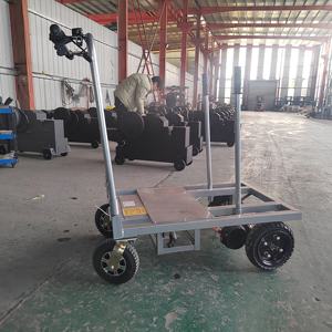 1200w गोदाम मिनी इलेक्ट्रिक चार पहिया डंपर तह इलेक्ट्रिक फ्लैटबेड ट्रक ट्रॉली - Product Image 6