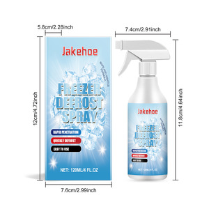 Jakehoe <span class=keywords><strong>Spray</strong></span> de dégivrage pour congélateur à action rapide, fondoir à glace pour réfrigérateur avec nettoyage à haute mousse 120ml - Product Image 2