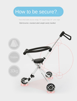 Poussette Métallique Grande Taille Nouveau Modèle pour Enfants, Capacité de Charge 25kg, Compacte, Légère, Facile à Plier, Idéale pour les Voyages