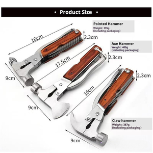 Ensemble d'outils de <span class=keywords><strong>camping</strong></span> multifonction pour hommes : marteau, tournevis, crochetage de serrures et équipement de survie - Product Image 5
