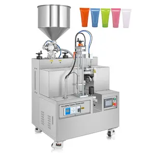 Cuidados com a pele automática Loção Plastic Squeeze Tube Filing Sealing Machine Shampoo Hand Cream Soft Tube Filling and Seling Machine