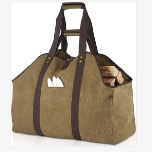 Tisanci — sac en toile imperméable personnalisé, porte-bois de chauffage