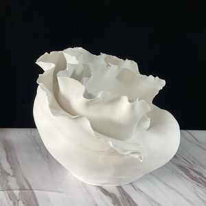 Jarrones de Flores de Cerámica Blanca Nórdica, Estilo Chino Moderno Único, Esmaltados y Mate, para Decoración del Hogar y Oficina - Product Image 4