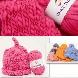 Charmkey Vente chaude Meilleur <span class=keywords><strong>prix</strong></span> en gros Fil à tricoter 100% <span class=keywords><strong>laine</strong></span> Fil fantaisie pour le crochet à la main - Product Image 1