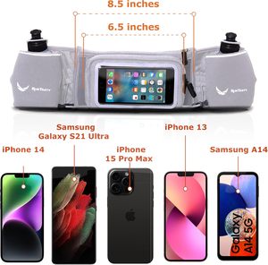 Ceinture de course à pied avec porte-bouteille d'eau, ceinture d'hydratation pour coureurs, hommes et femmes, sac banane pour la course à pied, échantillon gratuit - Product Image 4