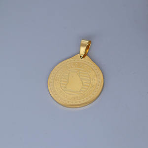 Qiandis aksesori DIY liontin <span class=keywords><strong>Georgia</strong></span> besi tahan karat modis baru - Product Image 4