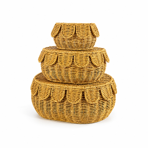 Caja <span class=keywords><strong>de</strong></span> Almacenamiento con Tapa, Organizador para Aperitivos, <span class=keywords><strong>Frutas</strong></span>, Cosméticos, Joyas, Regalo Decorativo <span class=keywords><strong>de</strong></span> Estilo Chino Tradicional (Juego <span class=keywords><strong>de</strong></span> 3) - Product Image 1