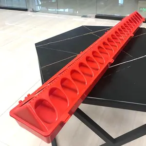 JIATAI mangiatoie lunghe 30cm/50cm/100cm mangiatoia automatica durevole per <span class=keywords><strong>pulcini</strong></span>/quaglie/piccioni - Product Image 1