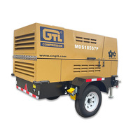 Compresseur d'air mobile et compresseur diesel GTL fournis en usine de 55CFM à 1250CFM avec moteur Cummins \ moteur Perkins