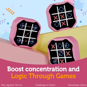 3 Trong 1 Điện Tử Tic Tac Toe Trò Chơi Kỹ Thuật Số Tic Tac Toe Bolt Trò Chơi Với Chế Độ Im Lặng Học Tập Di Động Đồ Chơi Quà Tặng - Product Image 6