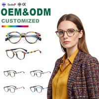 Nouvelle monture de lunettes œil-de-chat en TR90, style rétro européen et américain, verres colorés éblouissants, lunettes optiques