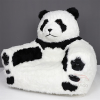 Canapé gonflable décoratif à prix avantageux, personnalisé, grand panda, fauteuil animal, salon, canapé-lit en peluche, adorable pour studio