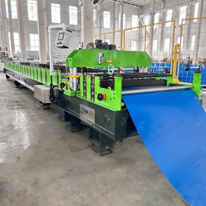 เครื่องขึ้นรูปเหล็กม้วน CANGZHOU HAUAN MACHINERY ขนาดความกว้างป้อนวัสดุ 1250 มม. ความหนา 0.8-2.0 มม. สำหรับทำกระเบื้องเหล็กเคลือบสีสำหรับหลังคา - Product Image 4