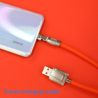 Câble de charge super rapide 120W 6A USB vers Type C, charge rapide, cordon rotatif à 180 degrés, câble de données