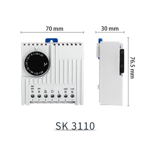 Termostato Electrónico de Alta Precisión NOXT SK3110, Regulador de Temperatura Ajustable, Interruptor para Gabinetes, Montaje en Riel DIN, IP20 E472 - Product Image 6