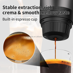 Machine à café portable 3-en-1 avec batterie intégrée USB-C, compatible capsules et café moulu, idéale <span class=keywords><strong>pour</strong></span> le <span class=keywords><strong>camping</strong></span>, les voyages, les <span class=keywords><strong>camping</strong></span>-cars, cadeau - Product Image 5
