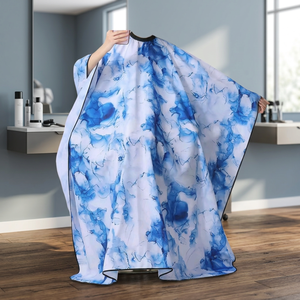 Cape de salon en polyester imperméable de qualité supérieure, disponible en plusieurs couleurs vives et neutres - Product Image 2