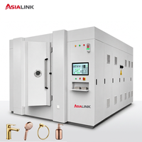 Machine de revêtement sous vide AsiaLink PVD pour luminaires LED, matériel d'éclairage, revêtement décoratif noir, or, chrome