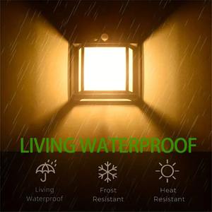 Lámpara Solar LED Impermeable para Pared, con Sensor de Movimiento, para Jardín, Patio, Decoración, Luz Solar, Lámpara de Tungsteno - Product Image 4