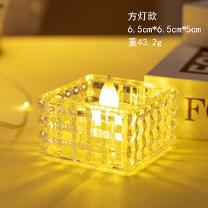 Cross-Border <strong>Candle</strong> <strong>Holder</strong> Crystal LED <strong>Candle</strong> Light Votive Candlestick For Home Decor Wedding Decorations - Product Image 4