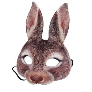 Party Rabbit Cartoon Maske Ostern Tier maske Zubehör für Maskerade Party Halb gesichts maske Party Festival Prop Themen partys - Product Image 2