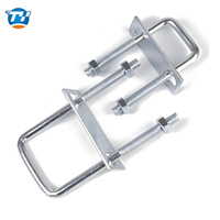 Écrous de fixation en acier au carbone hexagonal électrogalvanisé de classe 8.8 M6-M16 pour collier de serrage robuste pour tuyaux et conduites