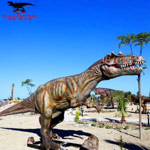 Robot mécanique réaliste de dinosaure du parc jurassique animé, modèle de dinosaure artificiel en métal pour parc d'aventure pour enfants - Product Image 1