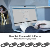 Centre de pc portable mince et mignon, personnalisable, avec Logo, pour protection de l'appareil photo, pour Webcam, en Silicone, paquet de 6 pièces