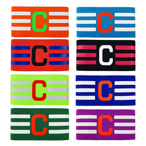 Brassard de capitaine de football personnalisé pas cher pâte enroulement crochet boucle élastique manches équipement d'entraînement - Product Image 5