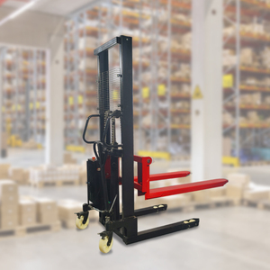 Synge Semi Elektrische Stapelaar Heftruck 1.0ton-1.5ton Capaciteit 1.6M-4M Pallet Lift Straddle Stacker Goedkope Prijs - Product Image 3