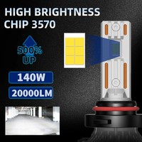 Nouvelles Ampoules LED de Phares de Voiture 2026 Haute Puissance 140W 20000lm H1 H4 H7 H11 9005 9006 pour Systèmes d'Éclairage Automobile