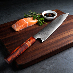 Cuchillo Kiritsuke Profesional de Acero Damasco, Cuchillo de Chef Japonés <span class=keywords><strong>para</strong></span> Sushi, Sashimi y <span class=keywords><strong>Carne</strong></span>, Mango Ergonómico, Logotipo Personalizado - Product Image 4