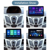 Système multimédia automobile Android pour Ford Fiesta 2009 - 2017 Lecteur multimédia Stéréo automobile Prise en charge de Car-play BT DVR