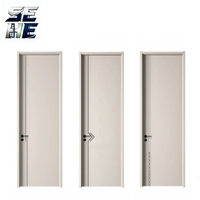 Porte en bois de teck massif moderne et populaire, vente en gros d'usine, avec protection incendie pour chambre, salle de bain et plus encore - Utilisation intérieure/extérieure