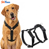 Harnais pour chien SHIYUAN réglable à 5 points avec anneau en D, gilet de promenade en nylon de type H anti-évasion pour chiens de taille moyenne et grande