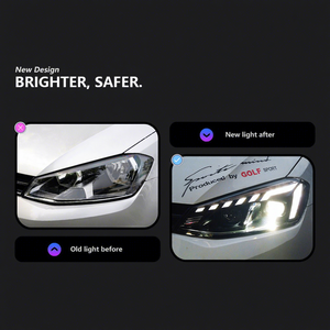 Feux de jour à LED 12V pour Golf 7 (2013-2017) avec phares à double lentille – Exclusivité transfrontalière pour une visibilité améliorée et une luminosité accrue - Product Image 4
