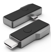 Transmisor y receptor HDMI inalámbrico, compatible con puerto USB C tipo C 3,1 Plug and Play, kit extensor HDMI inalámbrico portátil