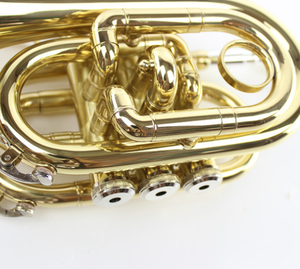 Bugle Handheld Bb-clef Pocket Horn Mini Three-Key Modelo de Venta caliente <span class=keywords><strong>Instrumento</strong></span> de viento de latón - Product Image 6