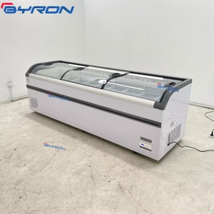 Tủ đông đảo trưng bày thịt hải sản cửa kính cong dung tích lớn, khuyến mãi nóng - Product Image 6