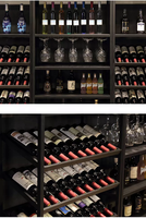 Présentoir Commercial Léger en Métal pour Bouteilles de Vin Rouge, Champagne et Boissons – Idéal pour Supermarchés et Vitrines de Cave à Vin