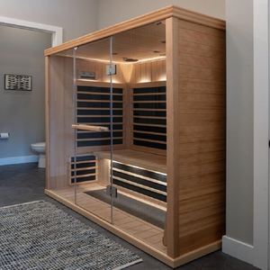 ساونا الأشعة تحت الحمراء المخصصة 8 أشخاص مع مجموعة الأشعة تحت الحمراء البعيدة الكربون وانخفاض EMF - Product Image 2