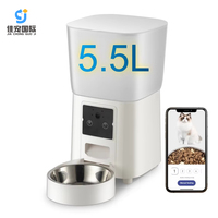Aplicación de dispensador de Comida inteligente para alimentación de mascotas para gatos y perros en interiores, una semana con cámara, control remoto de alta definición sin preocupaciones