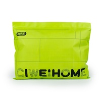 Sacs refermables étanches à fermeture éclair Sac noir imprimé personnalisé en PVC Sac à fermeture éclair givré personnalisé pour vêtement