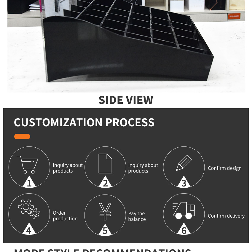 Wholesale Acrylic Ceramic Showing Stands Factory Sample Quartz Granite Stone Countertop Tile Display Stand Rack Showroom