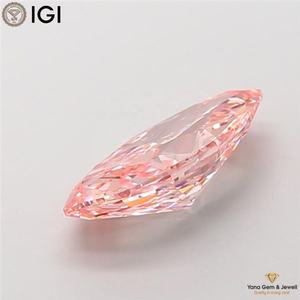 เพชร CVD ขนาด 2.50 กะรัต รูปทรงมาร์คีส์ สีชมพูสดใส ระดับความสะอาด VS1 พร้อมใบรับรอง IGI สำหรับแหวนเป็นเครื่องประดับเด่น - Product Image 4